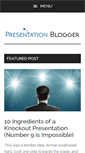 Mobile Screenshot of presentationblogger.com